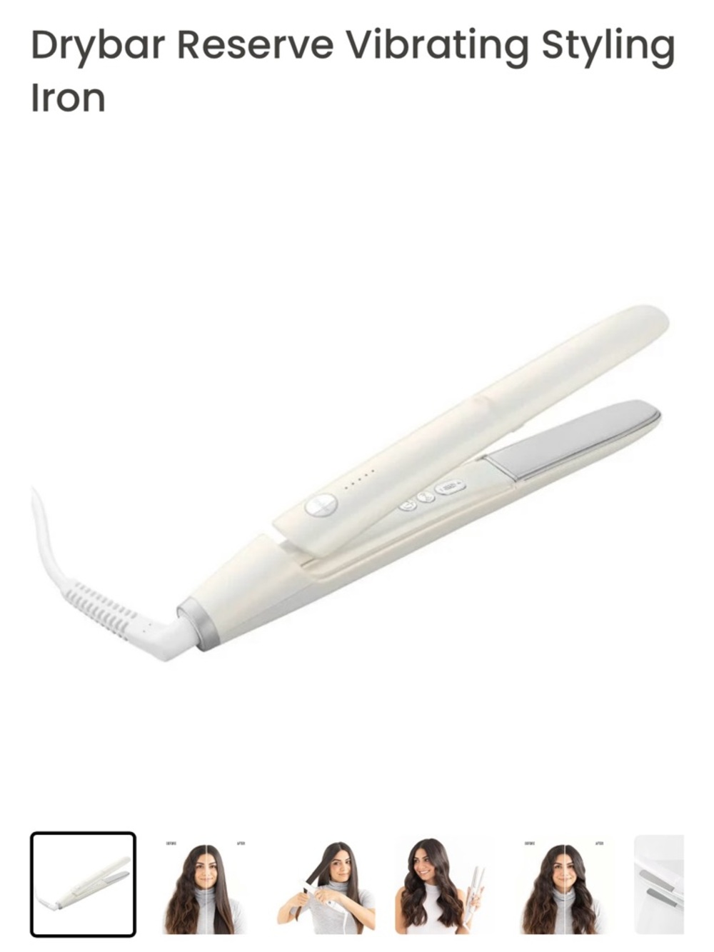 Drybar advanced, vibrating styling iron